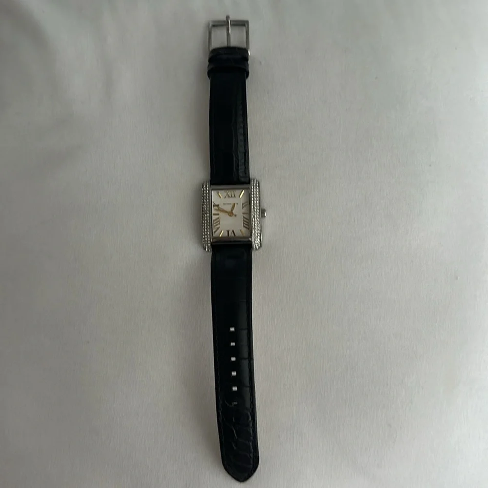Women’s Michael Kors Black and Silver Watch